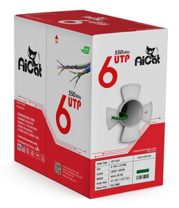 AiCat(�G�[�A�C�L���b�g)Cat6(�J�e�S��6)�C�[�T�l�b�g�P�[�u��300m(��)-23AWG�ACMR�A�m�C�Y�ጸ�N���X�Z�p���[�^�t���≏������Cat6�P�[�u��-550MHZ/10�M�K�r�b�g���xUTPLAN�P�[�u��