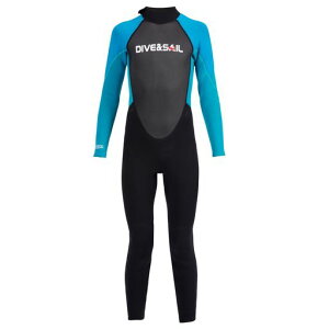 ウエットスーツ子どもフルスーツジュニア2.5mmネオプレン素材男の子女の子キッズウェットスーツバックジップUV対策防寒保温サーフィンSUPダイビング12サイズM163003Y-BK