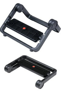 サンワダイレクトフットレストデスク下折りたたみ高さ3段階角度無段階耐荷重10kg足置き台1個100-FR022
