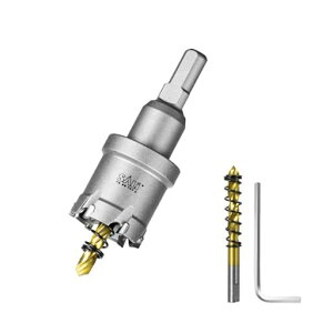 SALI超硬ホールソー穴あけステンレス28mm切削工具ホールカッタードリルビット電動ドリルドライバー対応石膏ボード・プラスチック・木材・合板・鉄板・アルミ板適用組み立て簡単