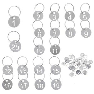 LALAFINAhAԍ^OL[z_[ԍӂ120܂ŌԍDXeXʃhAԍ^Oa20mmL[OtoȂL[x^OƖǗphύ20pcs(ԍ1-20)