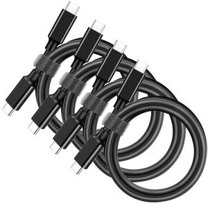 WLGQUSB4P[u0.25m40Gbpsf[^]240W48V/5Apt[dThunderbolt4Thunderbolt3ΉUSBCtoUSBCP[u-0.8tB[g(4{)