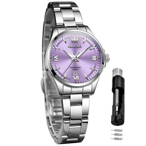 OLEVS���f�B�[�X�r���v�N�H�[�c�X�e�����X�o���h�N���V�b�N�����Ֆ���@�\30M�h���r�W�l�X�����p�E�H�b�`�l�C������ꂩ�킢���M�t�gwatchforwomen�p�[�v��