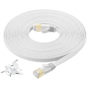 Cat7LAN�P�[�u��7m�z���C�gFOSTO�C�[�T�l�b�g�P�[�u���E���g���t���b�g�P�[�u������STP�ܐ܂�h�~RJ45�R�l�N�^�M�K�r�b�g10Gbps/600MHz�����b�L�R�l�N�^7M��