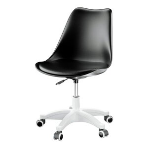 DEWEL �I�t�B�X�`�F�A �f�X�N�`�F�A 360�x��] �N�b�V�����t�� ���~�@�\ ����72-82cm �p�\�R���`�F�A �֎q �`�F�A �����֎q �ݑ�Ζ� �e�����[�N�Ή� �׋� ���Ȃ� ��� �w�K (black)