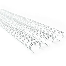 RAYSOONER ダブル鉄リング 製本用 9.5mm 3:1ピッチ A4 34ループ ホワイト 100本入