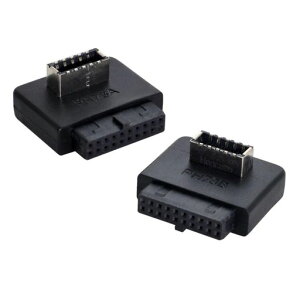 chenyang �I�[�o�[���[���h �}�U�[�{�[�h USB 3.0 19/20�s�� - USB 3.1 Type-E �t�����g�p�l���\�P�b�g�����A�_�v�^�[ 2�p�b�N