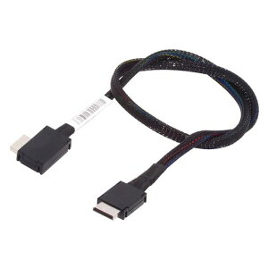 cablecc PCIe 4.0 OcuLink PCI-Express SFF-8611 4i to SFF-8611 �f�[�^�A�N�e�B�u 90�x �������P�[�u�� eGPU SSD 50cm�p