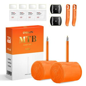 2�{�Z�b�g���y�ʃ}�E���e���o�C�NTPU�C���i�[�`���[�u27.5�hX1.9-2.5MTB���]�ԗp�C���i�[�`���[�u�o���u���t�����X45mm
