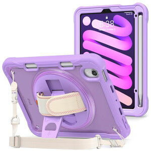 ProCaseiPadMiniA17Pro��7����2024Mini620218.3�C���`���|�����q���E�����Ɨp�ϏՌ��J�o�[�y�����[360°��]�X�^���h�n���h�X�g���b�v�t���K�p�@��:iPadMiniA17Pro