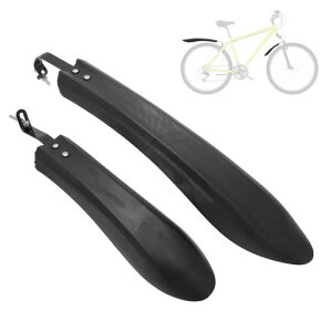 BULLSPANN自転車フェンダーマウンテンバイク泥除け24~26インチ対応mtbロードバイク耐久性2本セットどろよけ前+後