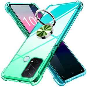 OPPOReno5Aケースリング付きクリア薄型グラデーション色ケース軽量tpu耐衝撃スマホケース透明米軍MIL規格取得おしゃれ黄変防止防塵一体型人気車載ホルダーオッポリノ5a携帯カバーグラデー…