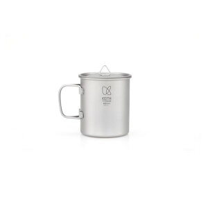 KEITHチタンマグ軽量シングルマグチタンポットマグ(450MLTi3204)