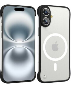 iPhone16ケースmagsafe対応フレームレスマグセーフケースframelesscase新型薄型軽量黄ばみなしレンズ保護スリムグリップ感持ちやすいワイヤレス充電MagSafe対応6.1インチアイフォン16用