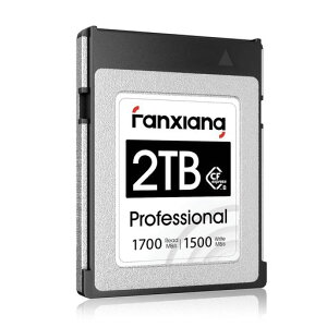 fanxiang CFexpress TypeB 2TB �J�[�h PCle Gen3x2 NVMe1.4 �ő�Ǎ����x1700MB/s typeb �������[�J�[�h 8K �v���O���[�h TLC 3D NAND�t���b�V���Z�p