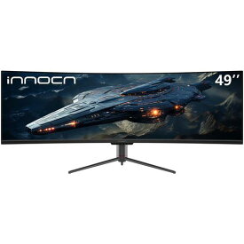 INNOCN49インチゲーミングモニターウルトラワイドモニター曲面32:9ディスプレイ1800r5K超広い120hz、HDR400HDMI/DP/Type-C65W/USB/RJ45、高さ調整、ホーン、目の保護-49C1R