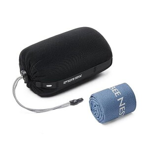 BeeNesting速乾タオルスポーツタオルマイクロファイバータオル軽量吸水コンパクト収納袋付き旅行水泳アウトドア登山用2枚セット(2XL+Sネイビーブルー)