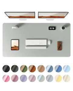 YSAGiレザーデスクパッドオフィスデスクマットマウス対応大型マウスパッドノンスリップPUレザーデスクブロッターラップトップデスクパッドオフィス・家庭用防水デスクライティングパ…