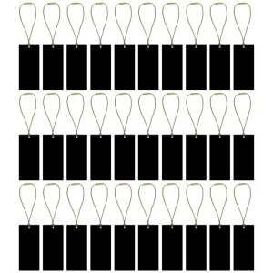 Mehrondo30個入ミニ黒板ボトルキーパーボトルタグプレート無地|サイズ:67x30mm|厚さ:2mm|日本製