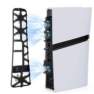 �V�^ PS5 Pro�p ��p�t�@�� PhyiFlbey �v���X�e5 Pro�p ��p�t�@�� �ᑛ�� 3�i�K���x���� LED���C�g USB 3.0 �M�΍� ���M���P ps5 �p�c�u���X�^���h PS5 Pro��p �f�B�X�N/�f�W�^���őΉ�PS5 ���Ӌ@��