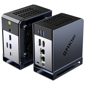 GMKtec AI Mini PC AMD Ryzen AI 9 HX-370(�ő�5.1GHz 12�R�A/24�X���b�h)���� 32GB LPDDR5X 7500MHz + 1TB PCIe 4.0 SSD Windows 11 Pro�Ή�