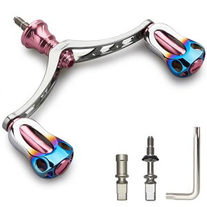 HEIGHTEN 98mm ���[�� �n���h�� 22mm �m�u ���� �V�}�m �_�C�� �ʗp �X�s�j���O���[���p Aurora Series (�K�����^��&���s���N - �Ă��F) (848)