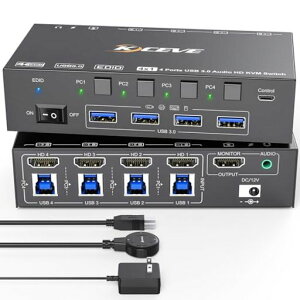 KVMXCb`4̃Rs[^[8K@60Hz4K@120HzAV~[VEDIDA4̃Rs[^[pUSB3.0KVMXCb`A1̃j^[LAL[{[hA}EXAwbhZbgLALc