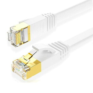 Eono(�C�I�[�m)CAT7LAN�P�[�u���J�e�S���[710Gbps/600MHz���������b�L���d�V�[���hRJ45�R�l�N�^SSTP�J�e�S���[7�R�l�N�^���f�����[�^PS5PS4Xbox���Ή�(�z���C�g+�t���b�g3m)