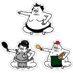 にゃんこ大商店オリジナルステッカーセットスモウネコにゃんこ大戦争