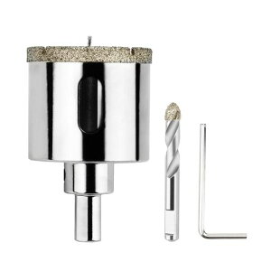 ダイヤモンドホールソーφ16mm~φ150mmセンタードリル付きコアビット電動ドリル電動工具切削工具耐久性あるガラスタイル穴あけ超硬(45mm)