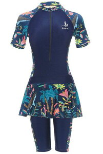 AOIFレディース水着ラッシュガード可愛いセット高級フィットネス長袖多用途運動服【M-4XL大きいサイズ】20279