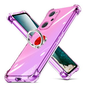 OPPOReno7Aケース耐衝撃リングTPUクリア透明TPUOPPOReno7Aカバークリア透明スリム薄型グラデーションスタンド機能車載ホルダー黄変防止指紋防止防塵滑り防止人気携帯カバー