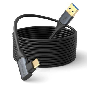 CABLECREATION USB A 3.1 TO USB C �P�[�u�� OCULUSLINK�K�p�P�[�u��, OCULUS QUEST 2 LINK�Ή� 5GBPS�f�[�^�]�� 5V/3A �����[�d STEAM