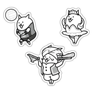 にゃんこ大商店オリジナルステッカーセットネコバレーにゃんこ大戦争