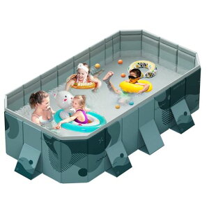 Shilanmeiプール大型折りたたみ式プール子供用キッズ用空気入れ不要家庭用プールバスタブ簡易プール頑丈設計PVC複合素材ボールプール水抜栓付収納便利持ち運び便利親子遊び犬猫お風呂頑…