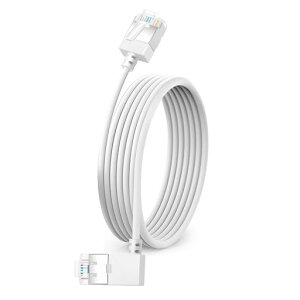 Dutevolns�ɍׂ�Cat6�C�[�T�l�b�g�P�[�u��90°���p�x1m�A�����^�_��RJ45LAN�M�K�r�b�g�A����10Gbps550Mhz�P�[�u���A�Ή�PC�A���[�^�[�APS4�APS5�p(��)