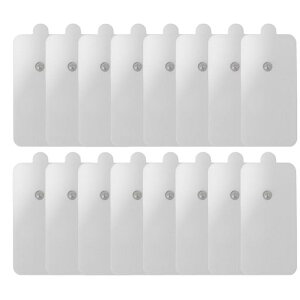 交換パッドジェルシート高電導強粘着標準3.5mmスナップコネクタ(5cmx10cmスナップボタン8組16枚)