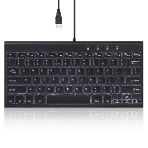 Perixx �؃��b�N�X PERIBOARD-429 US �o�b�N���C�g�L�[�{�[�h �L�� USB �z���C�gLED ����L�[�{�[�h - �e���L�[���X �~�j�T�C�Y 282x135x14mm - �p���^�O���t - �p��z��y���K�ۏؕi�z