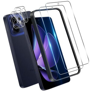 �p OPPO Reno13A �K���X�t�B���� �ی�t�B���� 2�� + �����Y�t�B���� 2�� �K�C�h�g�t�� ���{���Ɏq�� �p �I�b�|���m13A �t�B����