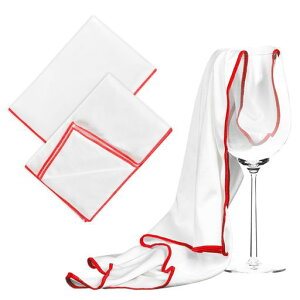 ワイングラス布グラスクロスマイクロファイバー極細繊維布2枚セットホワイト60x45cmぞうきんリユーザブルクロス大判サイズ繊維残らず