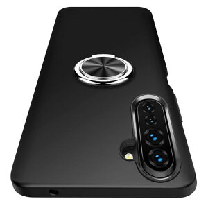 OPPOReno3Aケースリング付きTPU液状シリコンゴム用カバー柔軟性TPU耐衝撃車載ホルダー対応米軍MIL規格ストラップホール付き薄型軽量擦り傷防止スリムOPPOReno3A用カバー全面保護擦り傷防止