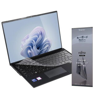 2025 �x�m�� Fujitsu FMV Note U 2-in-1 13.3�^ WU8-K3 �Ή� �L�[�{�[�h�J�o�[ SoftSkin TPU �ɔ�