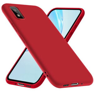 AQUOSwishケースtpuシリコン保護ケース磨り表面auSHG06スマホケーススリム薄型ストラップホール一体型指紋防止軽量人気アクオスwish携帯カバー赤W-PYGJ-11-03