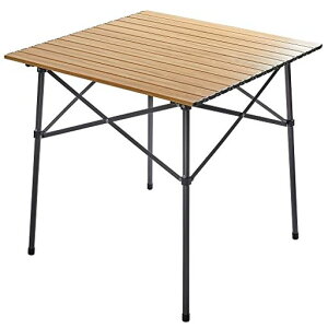 TIMBERRIDGE�A�E�g�h�A�e�[�u���܂肽����70*70*70cm�e�����[�N�d��4.2kg�ω׏d45kg�A���~���[���e�[�u���L�����vbbq���[�ܕt���R���p�N�g����Ζ��ؐF
