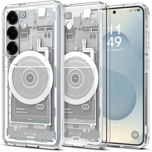 SpigenGalaxyS25�P�[�XMagfit�Ή��N���A�X�g���b�v�z�[���ČRMIL�K�i�E���g���E�n�C�u���b�h�E�}�O�t�B�b�gACS09004(�[���E�����E�z���C�g)