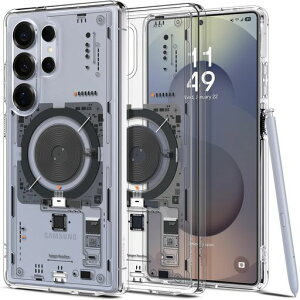 SpigenGalaxyS25Ultra�P�[�XMagfit�Ή��N���A�X�g���b�v�z�[���ČRMIL�K�i�E���g���E�n�C�u���b�h�E�}�O�t�B�b�gACS08959(�l�I�E����)