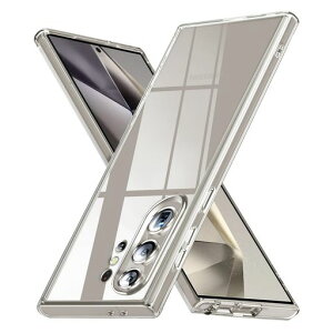 GalaxyS24UltraケースクリアクリアケースSC-52E透明ソフトTPUギャラクシーS24Ultraカバー全透明薄型ストラップホール付きレンズ保護柔軟耐衝撃スリムスマホケース
