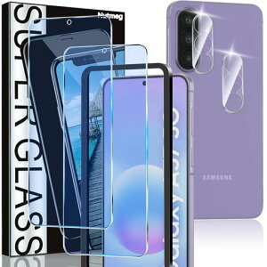 Nutmeg �Ή� Galaxy A57 5G �p �K���X�t�B���� �u���[���C�g�J�b�g 2+2���Z�b�g �����Y�ی�t �K�C�h�g�t��