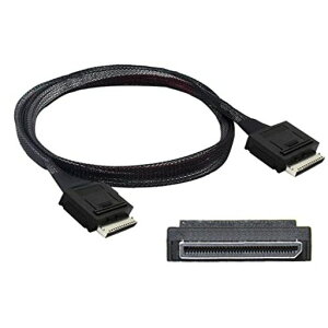 Chenyang SFF-8611 - SFF-8611�P�[�u���AOCuLink PCIe PCI-Express SFF-8611 8X 8���[�� �I�X-�I�X SSD �f�[�^�A�N�e�B�u�P�[�u�� 50cm