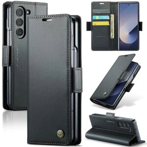 RicYeelSamsungGalaxyZFold6�Ή��P�[�XSC-55E�蒠�^���z�^�J�[�h�|�P�b�g�t���������U�[�M�����N�V�[ZFold6�p�Ռ��z���X�}�z�P�[�X�S�ʕی�J�[�h���[�X�^���h�@�\�g�уJ�o�[